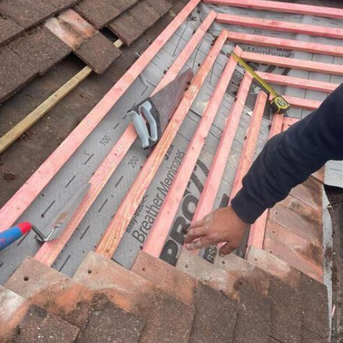 New tile roof installation in Swansea